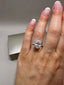 Platinum 3.35ct Oval Lab-Grown Diamond Engagement Ring | 3.00ct Centre