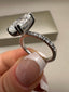 Platinum 3.35ct Oval Lab-Grown Diamond Engagement Ring | 3.00ct Centre