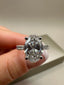 Platinum 2.30ct Oval Lab-Grown Diamond Engagement Ring | 2.00ct Centre