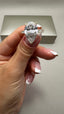 Platinum 5.60ct Pear Diamond Engagement Ring | 5.00ct Centre