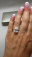 Platinum 5.60ct Pear Diamond Engagement Ring | 5.00ct Centre