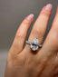 Platinum 3.50ct Pear Diamond Engagement Ring | 3.00ct Centre