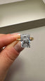 18ct Yellow Gold & Platinum 3.15ct Radiant Diamond Engagement Ring | 3.00ct Centre