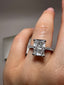 Platinum 3.25ct Lab-Grown Radiant Diamond Engagement Ring | 3.00ct Centre