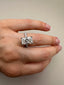 Platinum 3.90ct Lab-Grown Radiant Diamond Engagement Ring | 3.50ct Centre