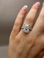 Platinum 3.90ct Lab-Grown Radiant Diamond Engagement Ring | 3.50ct Centre