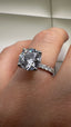 Platinum 4.30ct Lab-Grown Round Diamond Engagement Ring | 4.00ct Centre