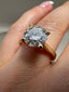 18ct Yellow Gold 2.00ct Lab-Grown Round Diamond Engagement Ring | 2.00ct Centre