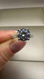 Platinum 3.30ct Lab-Grown Round Diamond Engagement Ring | 3.00ct Centre