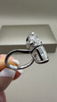 Platinum 10.00ct Lab-Grown Radiant & Pear Diamond Engagement Ring | 4.00ct Radiant & 6.00ct Pear