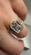 18ct Yellow Gold 4.40ct Lab-Grown Emerald Cut & Baguette Diamonds Engagement Ring | 3.00ct Centre Emerald Cut