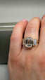 18ct Yellow Gold 4.40ct Lab-Grown Emerald Cut & Baguette Diamonds Engagement Ring | 3.00ct Centre Emerald Cut