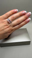 18ct Yellow Gold & Platinum 6.00ct Lab-Grown Pink Emerald Cut & Emerald Diamonds Engagement Ring | 3.00ct Centre Pink Emerald Cut
