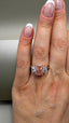 18ct Yellow Gold & Platinum 3.50ct Lab-Grown Pink Radiant & Radiant Diamonds Engagement Ring | 2.50ct Centre Pink Radiant Cut