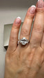 18ct Yellow Gold 3.80ct Lab-Grown Oval & Half-Moon Diamonds Engagement Ring | 3.00ct Centre Oval Cut