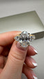 18ct Yellow Gold 3.80ct Lab-Grown Oval & Pear Diamonds Engagement Ring | 3.00ct Centre Oval Cut