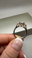 18ct Yellow Gold 3.80ct Lab-Grown Oval Cut & Half-Moon Diamonds Engagement Ring | 3.00ct Centre Oval Cut