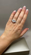 Platinum 5.00ct Lab-Grown Oval Cut & Oval Diamonds Engagement Ring | 3.00ct Centre Oval Cut