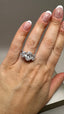 Platinum 5.00ct Lab-Grown Oval Cut & Oval Diamonds Engagement Ring | 3.00ct Centre Oval Cut