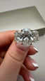 18ct Yellow Gold 5.00ct Lab-Grown Oval Cut & Oval Diamonds Engagement Ring | 3.00ct Centre Oval Cut