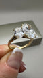 18ct Yellow Gold 5.00ct Lab-Grown Oval Cut & Oval Diamonds Engagement Ring | 3.00ct Centre Oval Cut