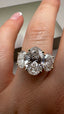 18ct Yellow Gold 5.00ct Lab-Grown Oval Cut & Oval Diamonds Engagement Ring | 3.00ct Centre Oval Cut