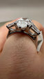 Platinum 4.00ct Lab-Grown Pear & Tapered Baguette Diamonds Engagement Ring | 3.00ct Centre Pear Cut