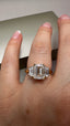 18ct Yellow Gold 3.00ct Lab-Grown Emerald Cut & Tapered Baguette Diamonds Engagement Ring | 2.00ct Centre Emerald Cut