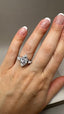 18ct Yellow Gold 4.00ct Lab-Grown Marquise Cut & Tapered Baguette Diamonds Engagement Ring | 3.00ct Centre Emerald Cut