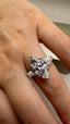 18ct Yellow Gold 4.00ct Lab-Grown Marquise Cut & Tapered Baguette Diamonds Engagement Ring | 3.00ct Centre Emerald Cut