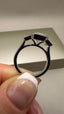 Platinum 4.00ct Lab-Grown Emerald Cut & Baguette Diamonds Engagement Ring | 3.00ct Centre Emerald Cut