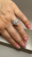 Platinum 3.70ct Lab-Grown Marquise & Pear Cut Diamond Engagement Ring | 3.00ct Centre Marquise
