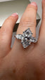 Platinum 3.70ct Lab-Grown Marquise & Pear Cut Diamond Engagement Ring | 3.00ct Centre Marquise