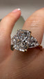18ct Yellow Gold 4.50ct Lab-Grown Radiant & Trillion Cut Diamond Engagement Ring | 3.00ct Centre Radiant