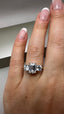 Platinum 2.50ct Lab-Grown Emerald Cut & Round Diamond Engagement Ring | 1.50ct Centre Emerald Cut