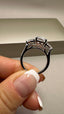 Platinum 3.80ct Lab-Grown Cushion Cut & Pear Cut Diamonds Engagement Ring | 3.00ct Centre Cushion Cut