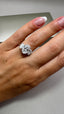Platinum 3.50ct Lab-Grown Oval Cut & Oval Cut Diamond Engagement Ring | 2.50ct Centre Oval Cut