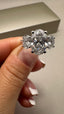 Platinum 3.50ct Lab-Grown Oval Cut & Oval Cut Diamond Engagement Ring | 2.50ct Centre Oval Cut