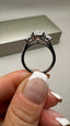 Platinum 3.50ct Lab-Grown Oval Cut & Oval Cut Diamond Engagement Ring | 2.50ct Centre Oval Cut