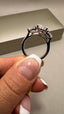 Platinum 3.70ct Lab-Grown Oval Cut & Pear Cut Diamonds Engagement Ring | 3.00ct Centre Oval Cut