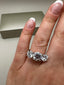 Platinum 4.00ct Lab-Grown Round Cut & Round Diamonds | 2.00ct Centre Round Cut Engagement Ring