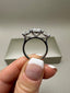 Platinum 4.00ct Lab-Grown Round Cut & Round Diamonds | 2.00ct Centre Round Cut Engagement Ring