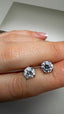 9ct White Gold Single Stone Lab-Grown Diamond Stud Earrings | 2.00ct Round Diamonds