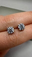 9ct White Gold Single Stone Lab-Grown Diamond Stud Earrings | 1.40ct Round Diamonds