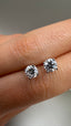 9ct White Gold Single Stone Diamond Stud Earrings | 1.00ct Round Diamonds