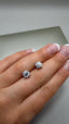 9ct White Gold Single Stone Diamond Stud Earrings | 2.00ct Round Diamonds