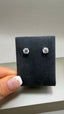 9ct White Gold Single Stone Diamond Stud Earrings | 2.00ct Round Diamonds