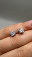 9ct White Gold Single Stone Diamond Stud Earrings | 2.00ct Round Diamonds