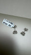 18ct White Gold Single Stone Diamond Stud Earrings | 2.00ct Oval Diamonds