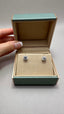 9ct White Gold Single Stone Diamond Stud Earrings | 3.00ct Round Cut Diamonds